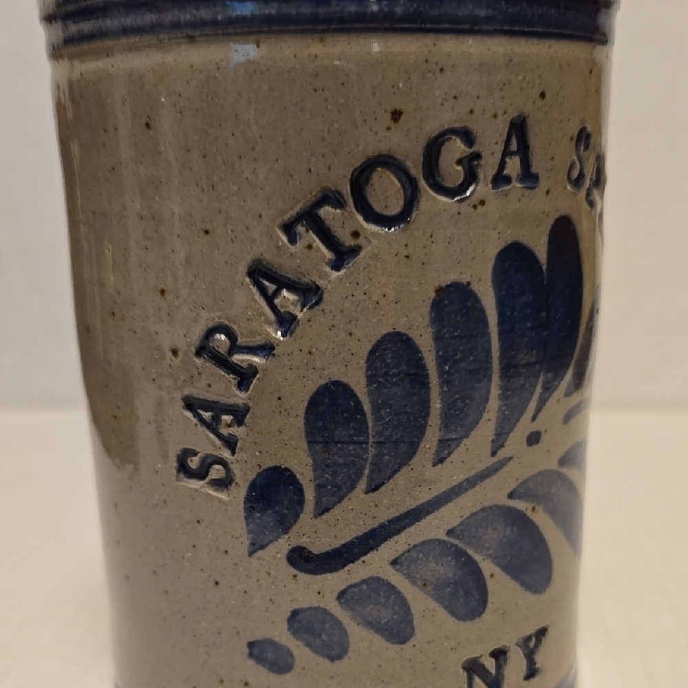 Saratoga Springs Pottery Crock / Vase / Utensil Holder - Picture 8 of 16
